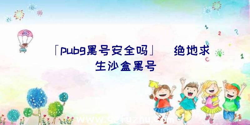 「pubg黑号安全吗」|绝地求生沙盒黑号